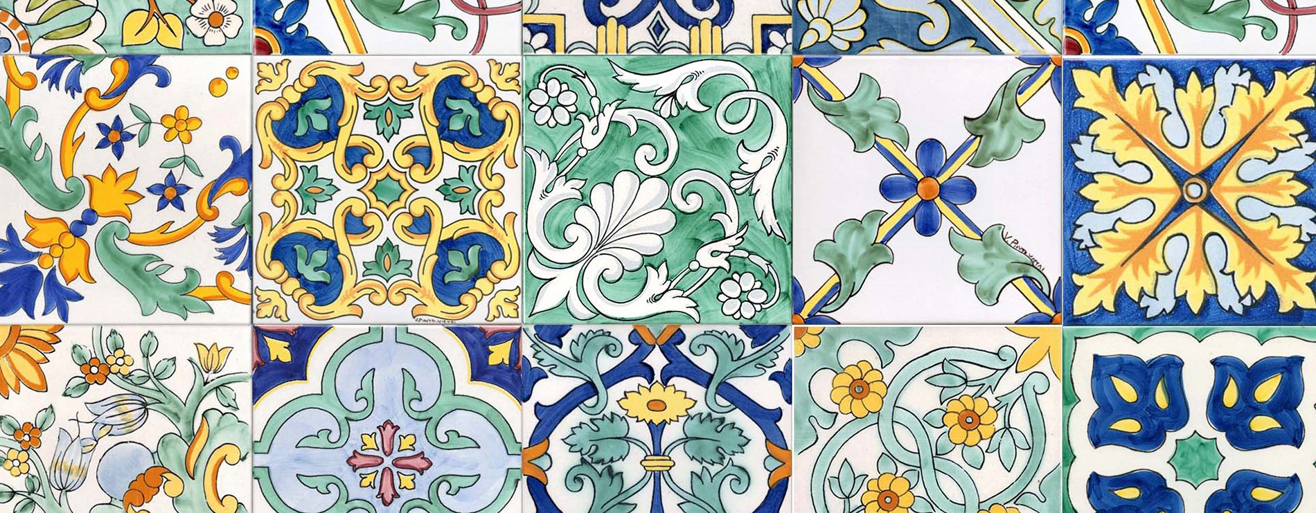 piastrelle in maiolica