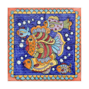 pannello-maiolica-pesci-brugman-vp2909-40x40