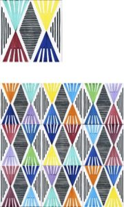 piastrella maiolica ventaglio